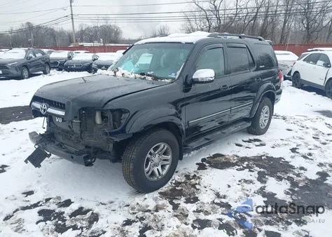 2007 Toyota Sequoia Limited V8 from USA, damaged, VIN 5TDBT48A17S291183